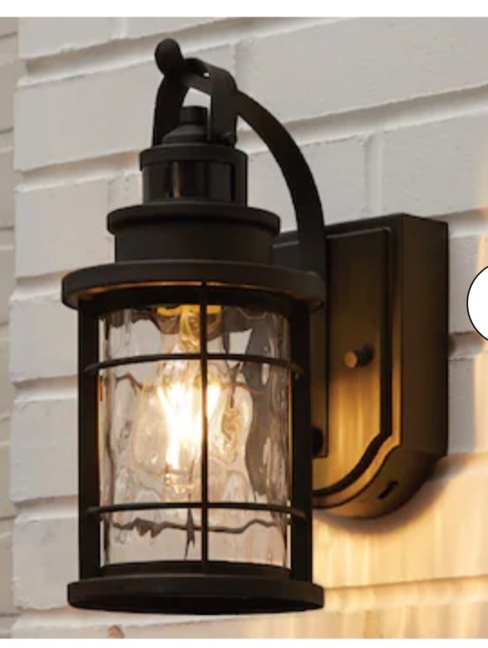 Allen + Roth Berlin 1 -Light 12.6-in H Matte Black Hardwired Motion Sensor Dusk